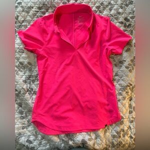 Nike DriFit Women's Bright Pink Short Sleeve Tee